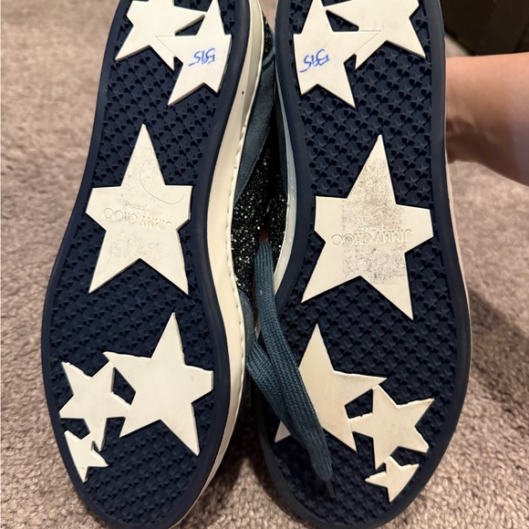 NWOT Jimmy Choo Sparkle Star Sneakers - Picture 3 of 4